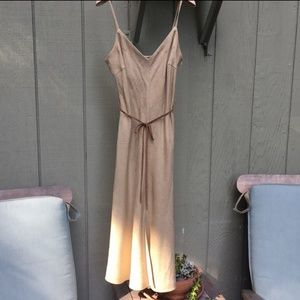 ZARA linen midi dress